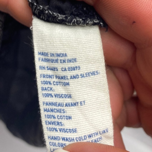 American Eagle Gray Eyelet Crop Top - Picture 5 of 8